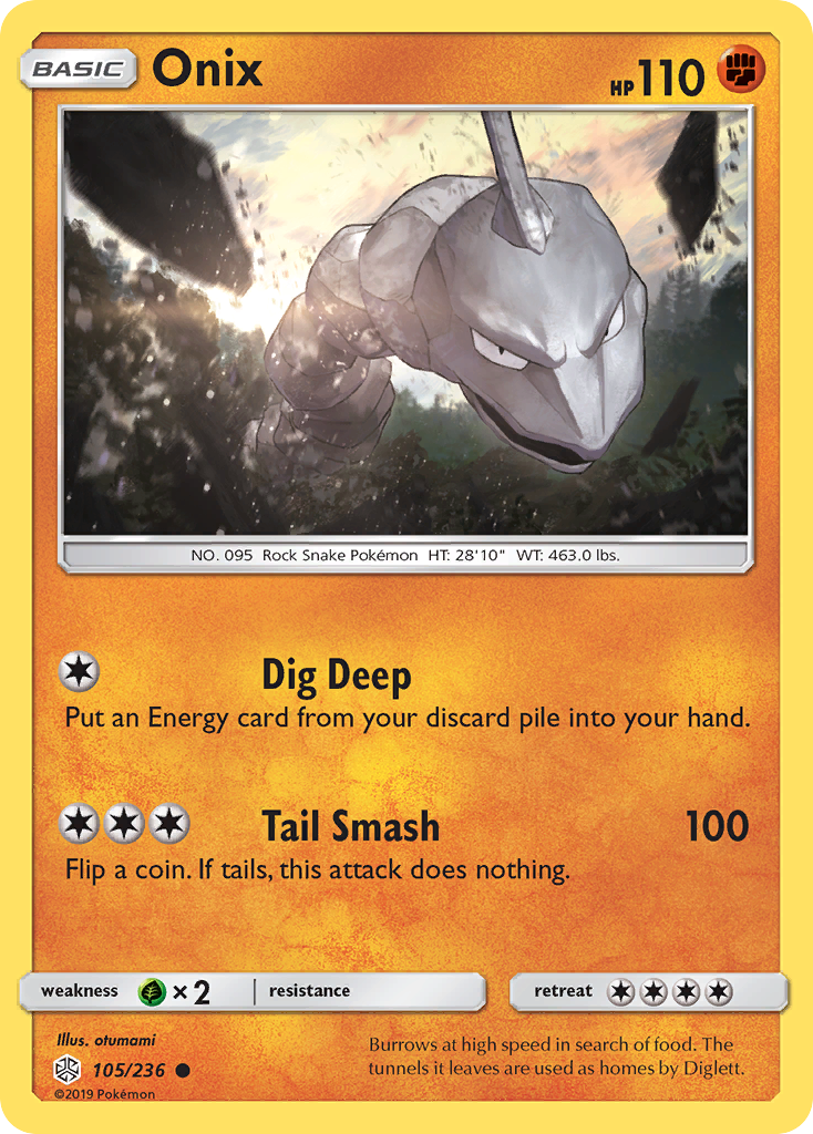 Onix (105/236) [Sun & Moon: Cosmic Eclipse] - Card Brawlers | Quebec | Canada | Yu-Gi-Oh!