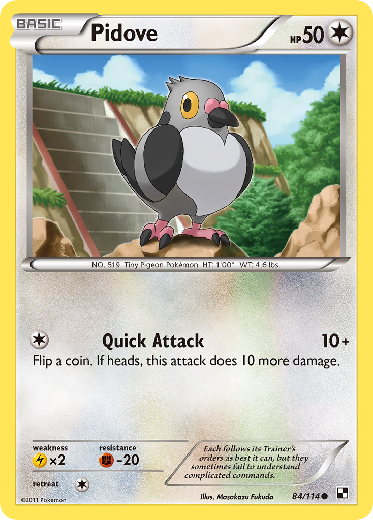 Pidove (84/114) [Black & White: Base Set] - Card Brawlers | Quebec | Canada | Yu-Gi-Oh!