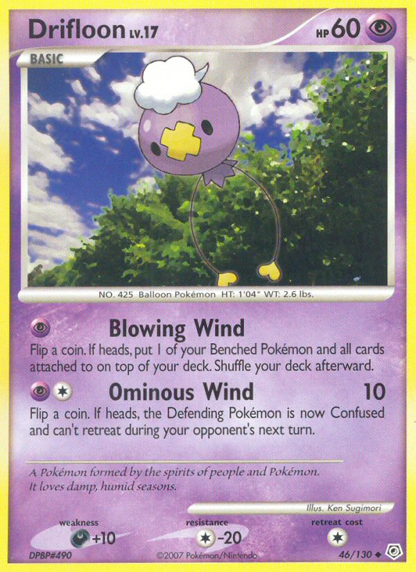 Drifloon (46/130) [Diamond & Pearl: Base Set] - Card Brawlers | Quebec | Canada | Yu-Gi-Oh!