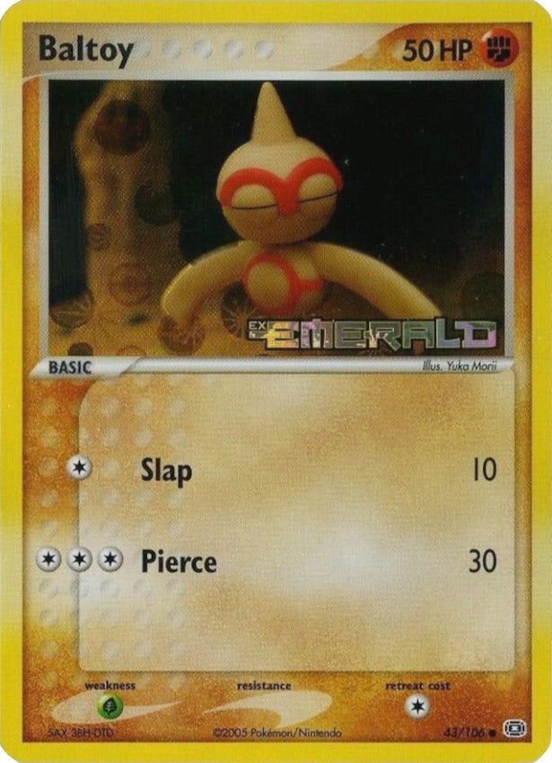 Baltoy (43/106) (Stamped) [EX: Emerald] - Card Brawlers | Quebec | Canada | Yu-Gi-Oh!