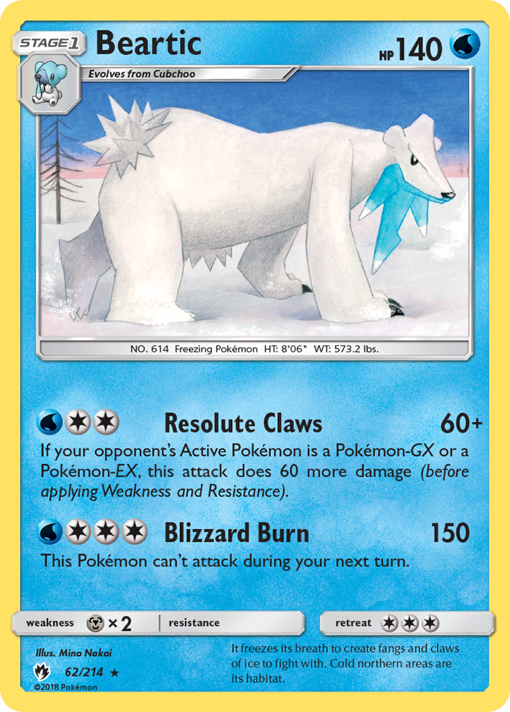 Beartic (62/214) [Sun & Moon: Lost Thunder] - Card Brawlers | Quebec | Canada | Yu-Gi-Oh!