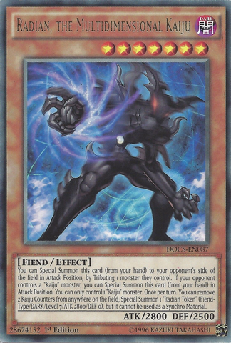 Radian, the Multidimensional Kaiju [DOCS-EN087] Rare - Card Brawlers | Quebec | Canada | Yu-Gi-Oh!