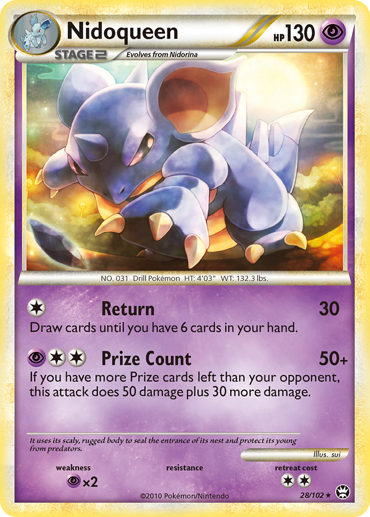 Nidoqueen (28/102) [HeartGold & SoulSilver: Triumphant] - Card Brawlers | Quebec | Canada | Yu-Gi-Oh!
