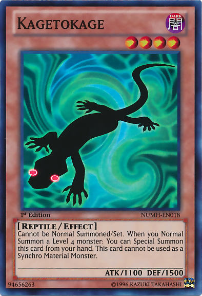 Kagetokage [NUMH-EN018] Super Rare - Card Brawlers | Quebec | Canada | Yu-Gi-Oh!