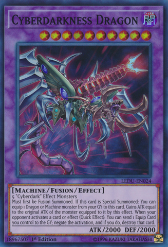 Cyberdarkness Dragon [LEDU-EN024] Super Rare - Yu-Gi-Oh! - Card Brawlers | Quebec | Canada |