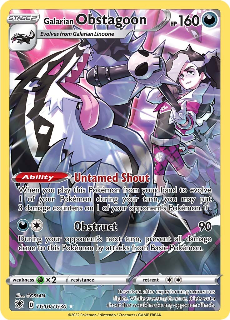 Galarian Obstagoon (TG10/TG30) [Sword & Shield: Astral Radiance] - Card Brawlers | Quebec | Canada | Yu-Gi-Oh!