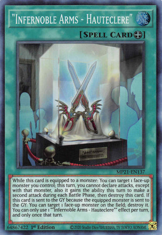 Infernoble Arms - Hauteclere [MP21-EN137] Super Rare - Card Brawlers | Quebec | Canada | Yu-Gi-Oh!