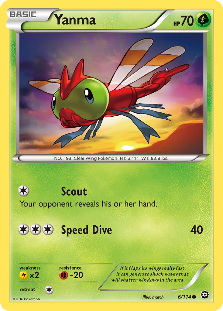 Yanma (6/114) [XY: Steam Siege] - Card Brawlers | Quebec | Canada | Yu-Gi-Oh!