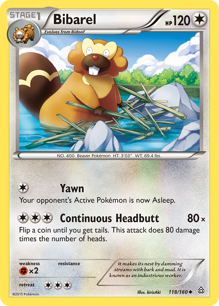 Bibarel (118/160) [XY: Primal Clash] - Card Brawlers | Quebec | Canada | Yu-Gi-Oh!