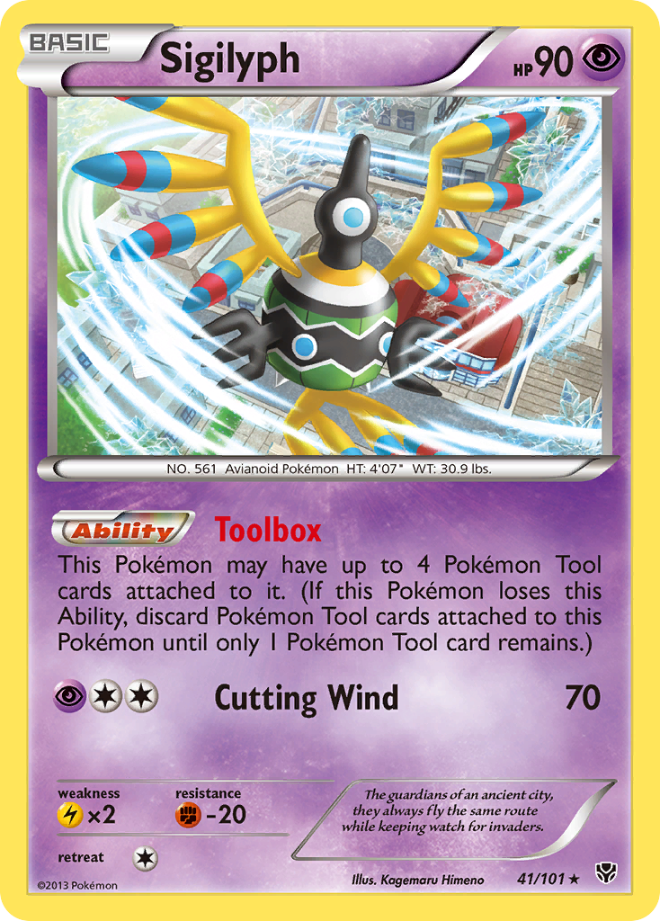 Sigilyph (41/101) [Black & White: Plasma Blast] - Card Brawlers | Quebec | Canada | Yu-Gi-Oh!