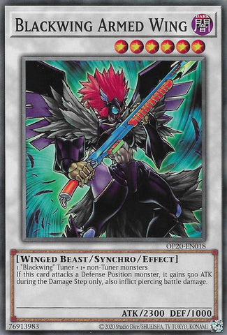 Blackwing Armed Wing [OP20-EN018] Common - Card Brawlers | Quebec | Canada | Yu-Gi-Oh!