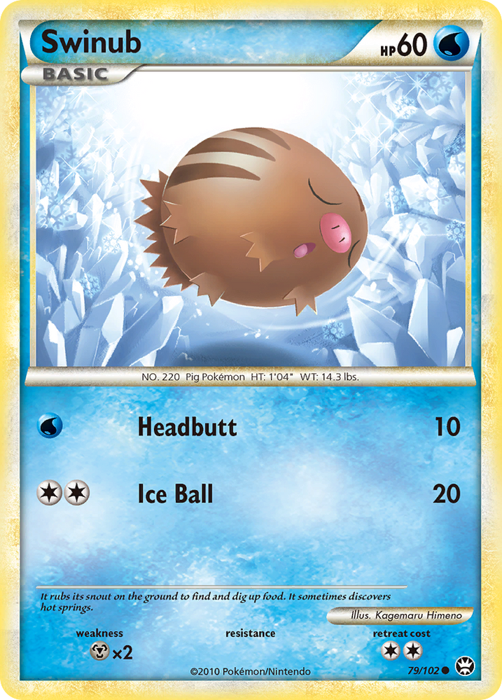 Swinub (79/102) [HeartGold & SoulSilver: Triumphant] - Card Brawlers | Quebec | Canada | Yu-Gi-Oh!