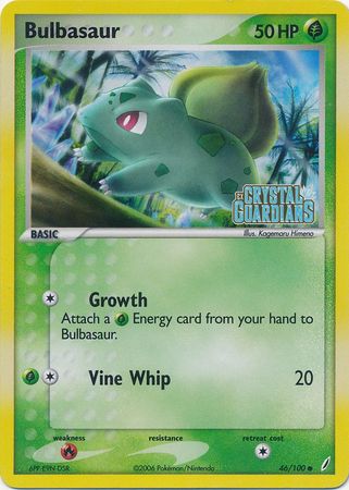 Bulbasaur (46/100) (Stamped) [EX: Crystal Guardians] - Card Brawlers | Quebec | Canada | Yu-Gi-Oh!