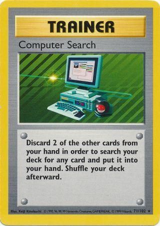 Computer Search (71/102) [Base Set Shadowless Unlimited] - Card Brawlers | Quebec | Canada | Yu-Gi-Oh!