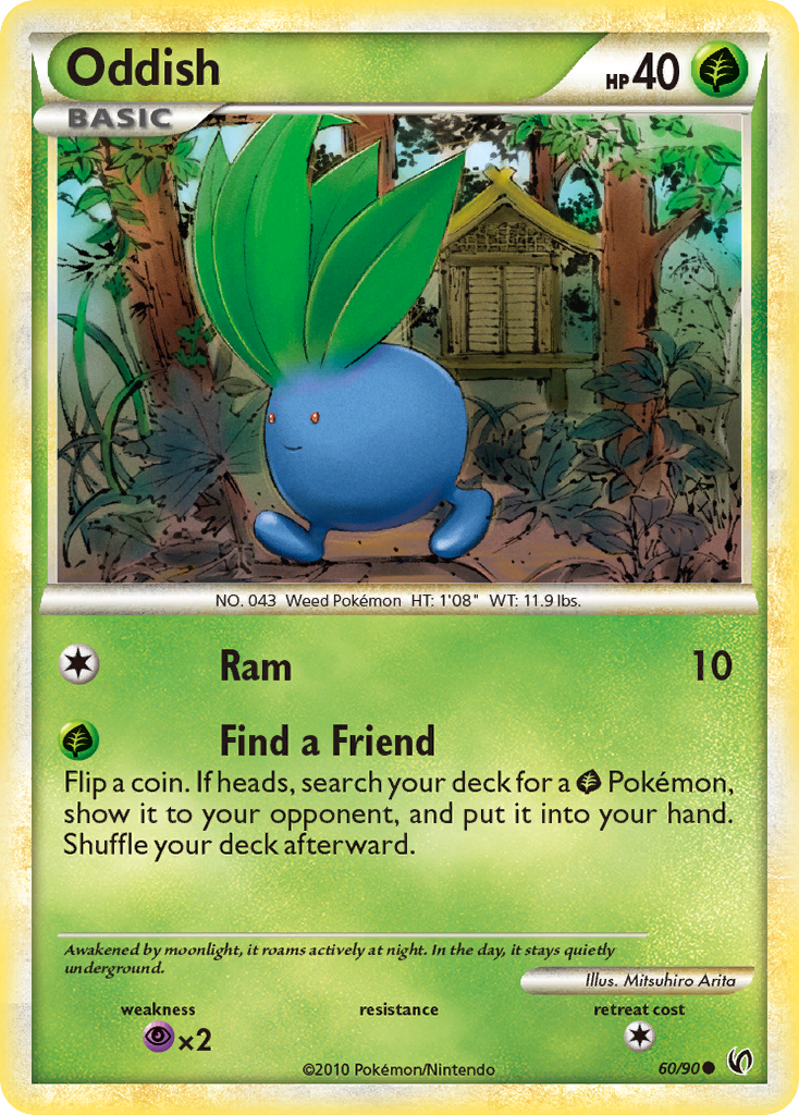 Oddish (60/90) [HeartGold & SoulSilver: Undaunted] - Card Brawlers | Quebec | Canada | Yu-Gi-Oh!