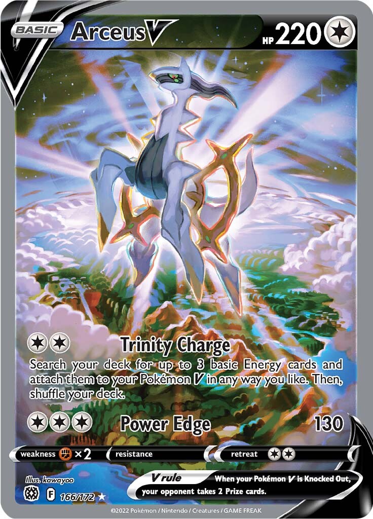 Arceus V (166/172) [Sword & Shield: Brilliant Stars] - Card Brawlers | Quebec | Canada | Yu-Gi-Oh!