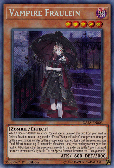 Vampire Fraulein [DASA-EN003] Secret Rare - Card Brawlers | Quebec | Canada | Yu-Gi-Oh!