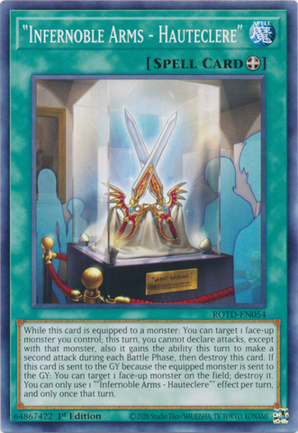 "Infernoble Arms - Hauteclere" [ROTD-EN054] Common - Card Brawlers | Quebec | Canada | Yu-Gi-Oh!