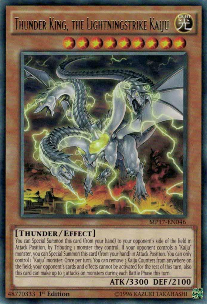 Thunder King, the Lightningstrike Kaiju [MP17-EN046] Rare - Yu-Gi-Oh! - Card Brawlers | Quebec | Canada |