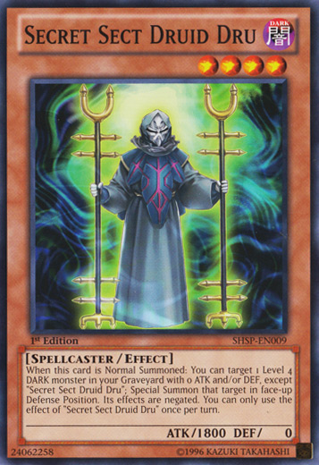 Secret Sect Druid Dru [SHSP-EN009] Common - Yu-Gi-Oh! - Card Brawlers | Quebec | Canada |