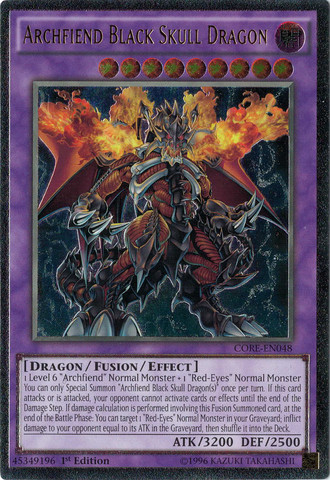 Archfiend Black Skull Dragon [CORE-EN048] Ultimate Rare - Yu-Gi-Oh! - Card Brawlers | Quebec | Canada |