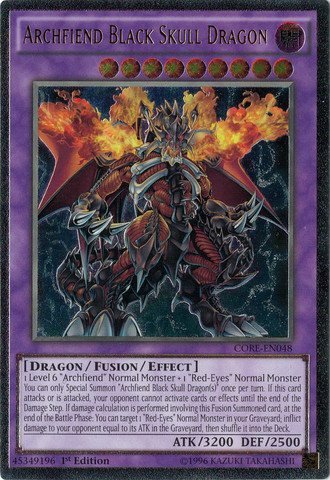 Archfiend Black Skull Dragon [CORE-EN048] Ultimate Rare - Card Brawlers | Quebec | Canada | Yu-Gi-Oh!