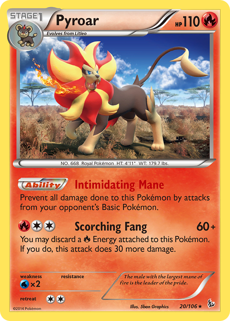 Pyroar (20/106) [XY: Flashfire] - Card Brawlers | Quebec | Canada | Yu-Gi-Oh!
