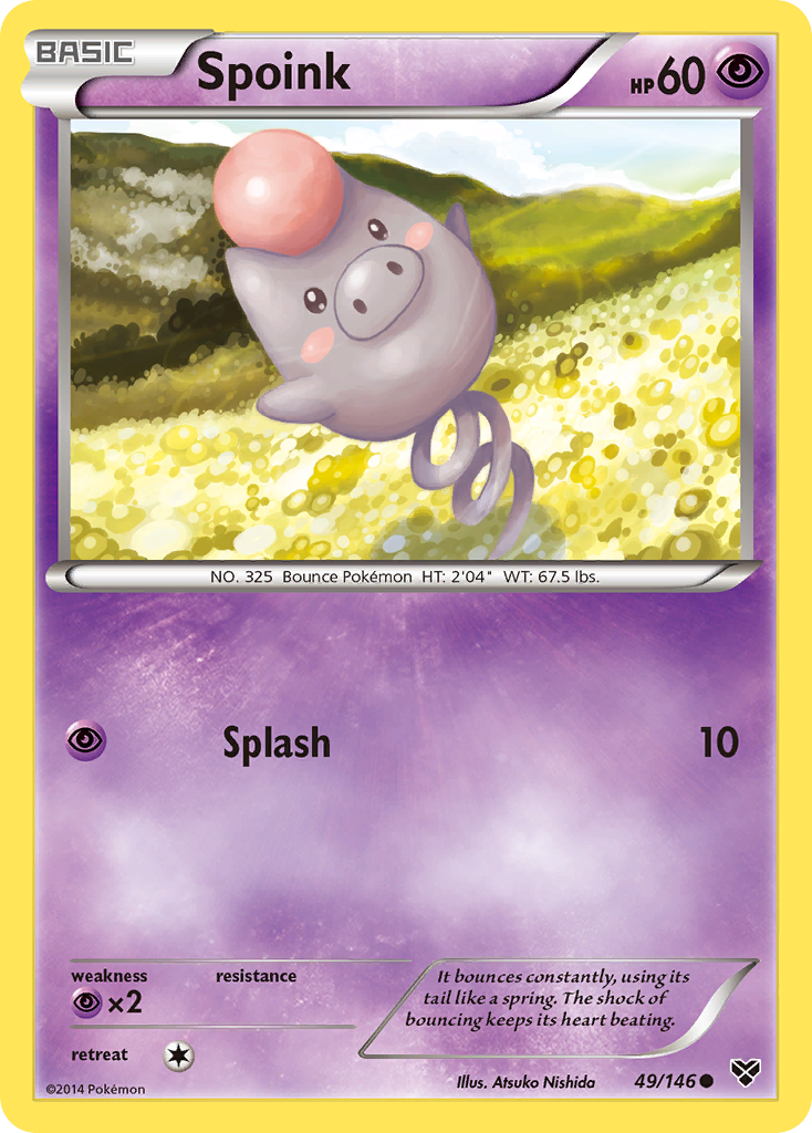 Spoink (49/146) [XY: Base Set] - Card Brawlers | Quebec | Canada | Yu-Gi-Oh!