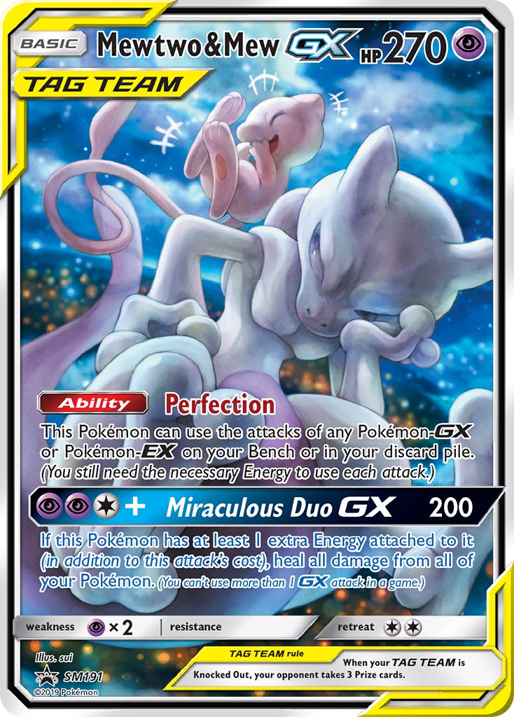Mewtwo & Mew GX (SM191) [Sun & Moon: Black Star Promos] - Card Brawlers | Quebec | Canada | Yu-Gi-Oh!