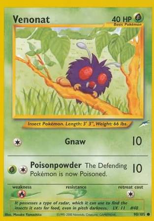Venonat (90/105) [Neo Destiny Unlimited] - Card Brawlers | Quebec | Canada | Yu-Gi-Oh!