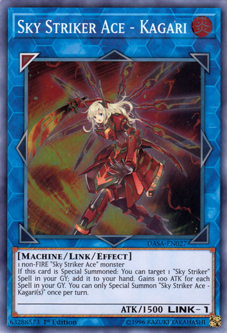 Sky Striker Ace - Kagari [DASA-EN027] Super Rare - Yu-Gi-Oh! - Card Brawlers | Quebec | Canada |