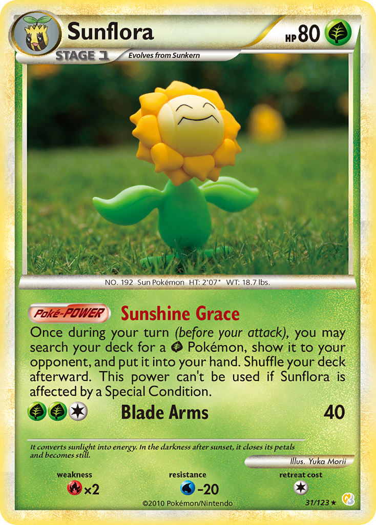 Sunflora (31/123) [HeartGold & SoulSilver: Base Set] - Card Brawlers | Quebec | Canada | Yu-Gi-Oh!
