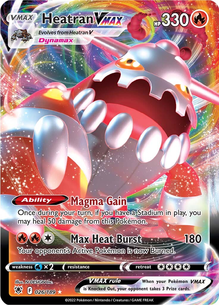 Heatran VMAX (026/189) [Sword & Shield: Astral Radiance] - Card Brawlers | Quebec | Canada | Yu-Gi-Oh!
