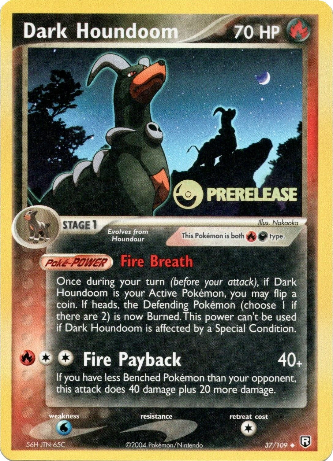 Dark Houndoom (37/109) (Prerelease Promo) [EX: Team Rocket Returns] - Card Brawlers | Quebec | Canada | Yu-Gi-Oh!