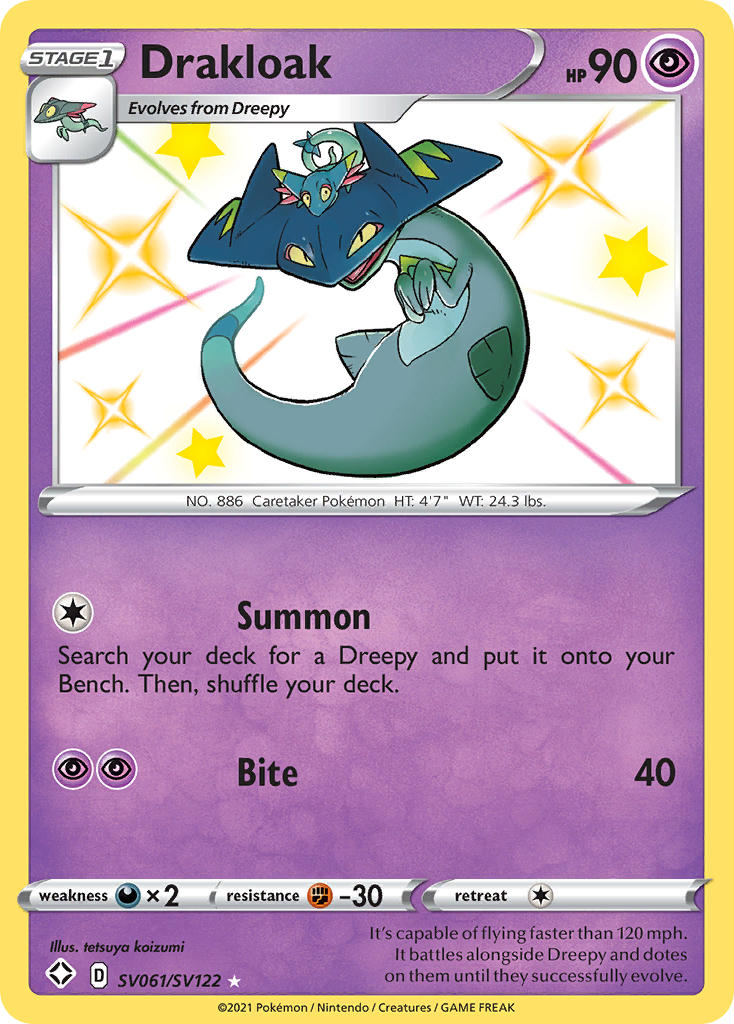 Drakloak (SV061/SV122) [Sword & Shield: Shining Fates] - Card Brawlers | Quebec | Canada | Yu-Gi-Oh!