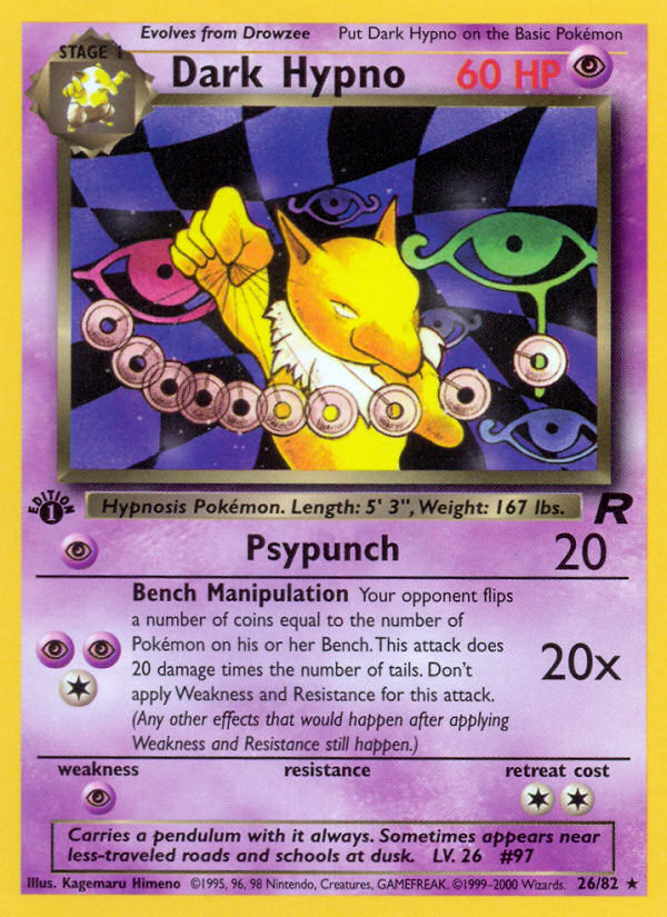 Dark Hypno (26/82) [Team Rocket 1st Edition] - Card Brawlers | Quebec | Canada | Yu-Gi-Oh!