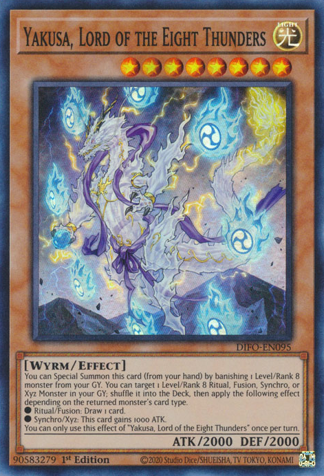 Yakusa, Lord of the Eight Thunders [DIFO-EN095] Super Rare - Card Brawlers | Quebec | Canada | Yu-Gi-Oh!