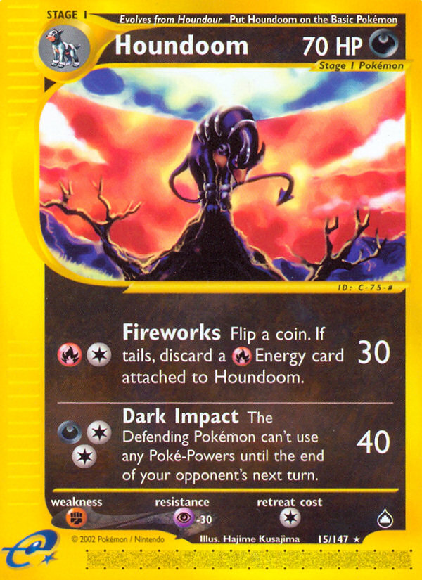 Houndoom (15/147) [Aquapolis] - Card Brawlers | Quebec | Canada | Yu-Gi-Oh!
