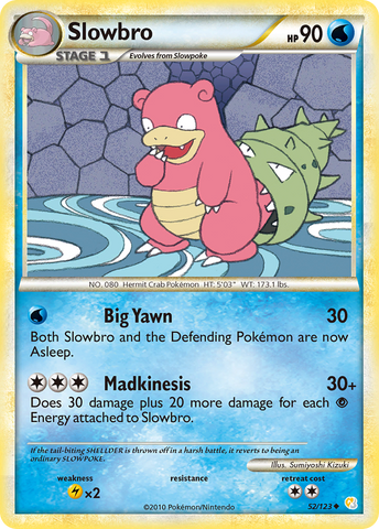 Slowbro (52/123) [HeartGold & SoulSilver: Base Set] - Card Brawlers | Quebec | Canada | Yu-Gi-Oh!