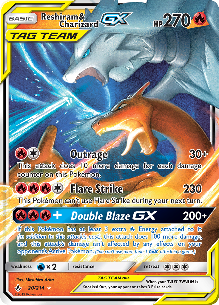 Reshiram & Charizard GX (20/214) [Sun & Moon: Unbroken Bonds] - Card Brawlers | Quebec | Canada | Yu-Gi-Oh!