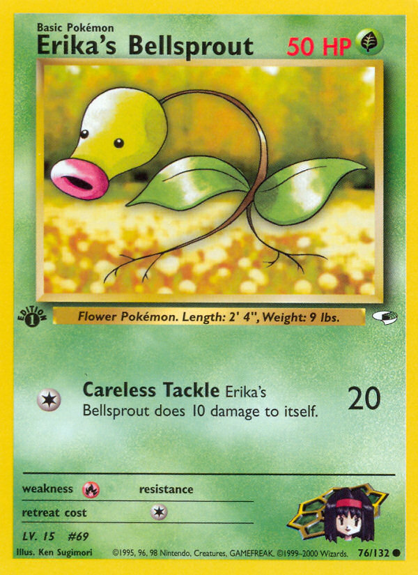 Erika's Bellsprout (76/132) [Gym Heroes 1st Edition] - Card Brawlers | Quebec | Canada | Yu-Gi-Oh!