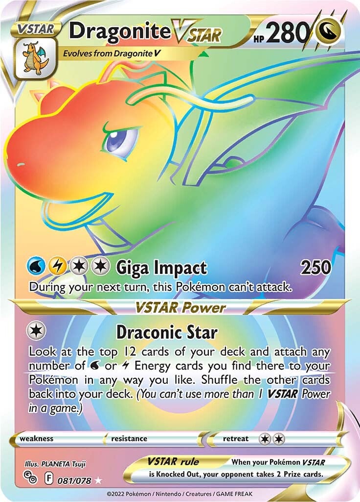 Dragonite VSTAR (081/078) [Pokémon GO] - Card Brawlers | Quebec | Canada | Yu-Gi-Oh!