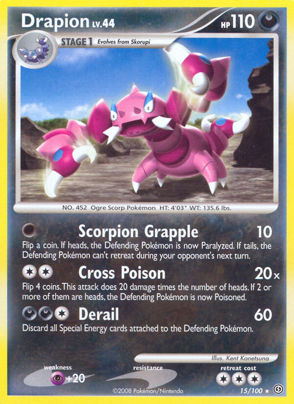Drapion (15/100) [Diamond & Pearl: Stormfront] - Card Brawlers | Quebec | Canada | Yu-Gi-Oh!