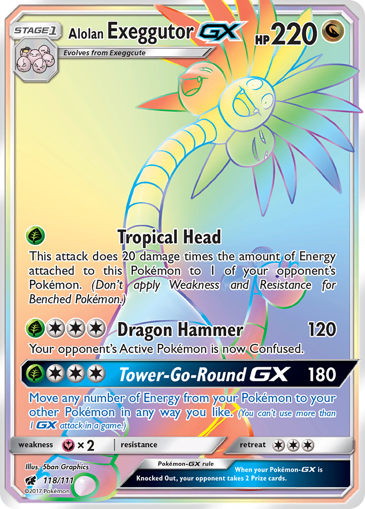 Alolan Exeggutor GX (118/111) [Sun & Moon: Crimson Invasion] - Card Brawlers | Quebec | Canada | Yu-Gi-Oh!