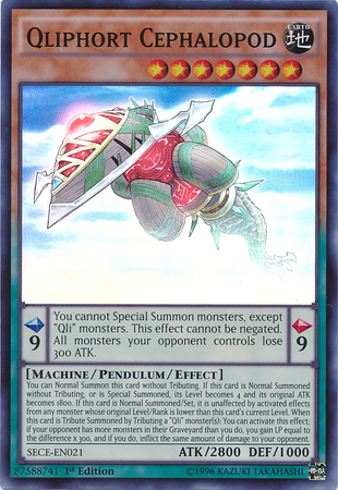 Qliphort Cephalopod [SECE-EN021] Super Rare - Yu-Gi-Oh! - Card Brawlers | Quebec | Canada |