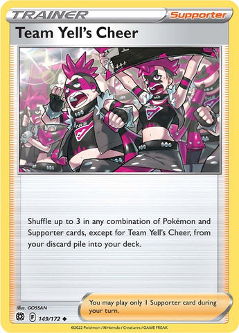 Team Yell's Cheer (149/172) [Sword & Shield: Brilliant Stars] - Card Brawlers | Quebec | Canada | Yu-Gi-Oh!