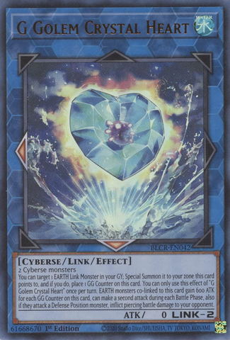 G Golem Crystal Heart [BLCR-EN042] Ultra Rare - Card Brawlers | Quebec | Canada | Yu-Gi-Oh!