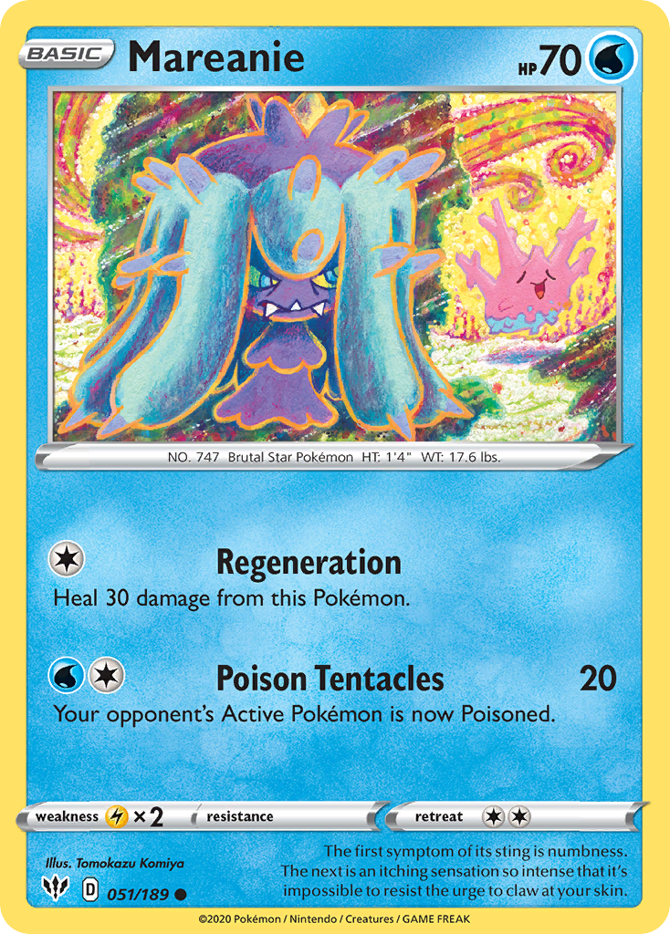 Mareanie (051/189) [Sword & Shield: Darkness Ablaze] - Card Brawlers | Quebec | Canada | Yu-Gi-Oh!