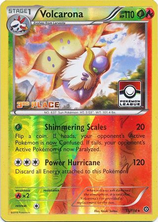 Volcarona (15/114) (League Promo 3rd Place) [XY: Steam Siege] - Card Brawlers | Quebec | Canada | Yu-Gi-Oh!