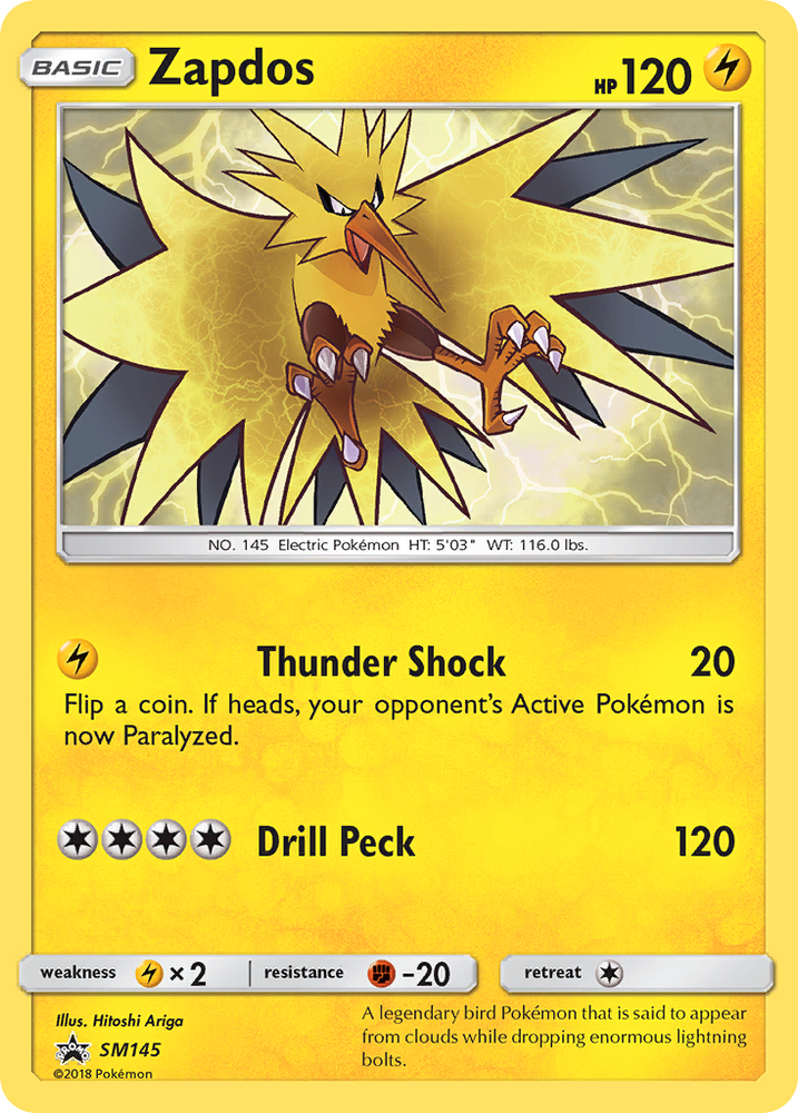 Zapdos (SM145) [Sun & Moon: Black Star Promos] - Card Brawlers | Quebec | Canada | Yu-Gi-Oh!